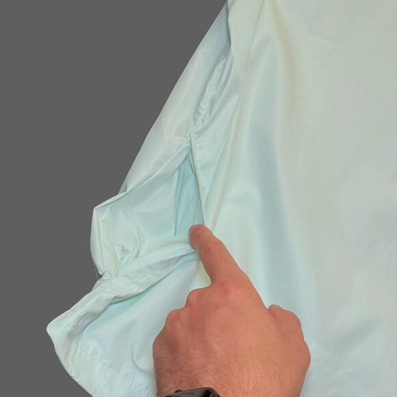 Nike Skateboarding Henley Mint Green Snap Windshirt Jacket Baggy Size M NWT - Picture 4 of 9